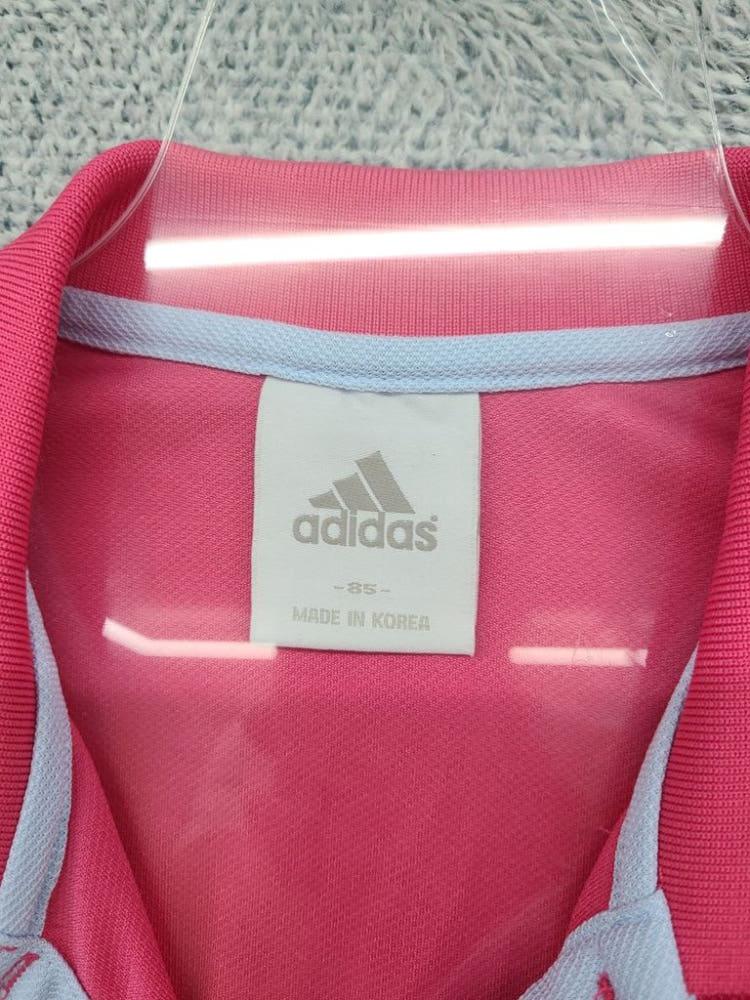 아디다스 핑크 트레이닝 반팔 카라티 85 9