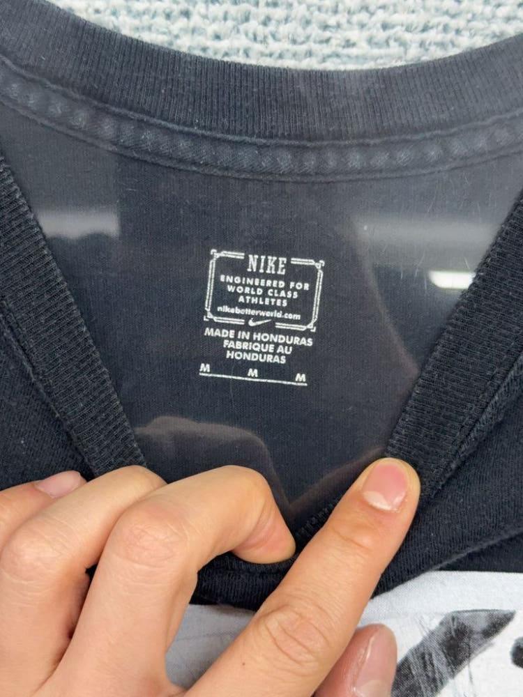 나이키 프린팅 네이비 반팔티 M 7