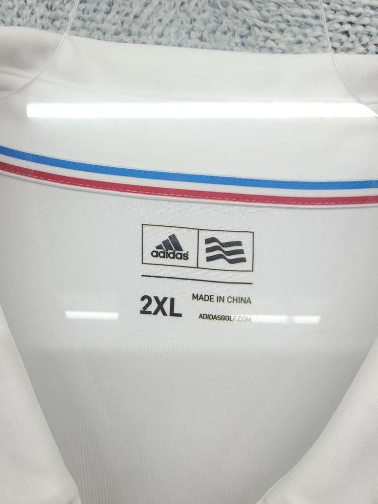 아디다스 화이트 기능성 반팔 카라티 2XL 9