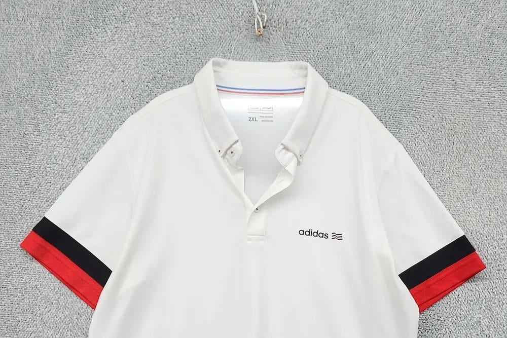 아디다스 화이트 기능성 반팔 카라티 2XL 5