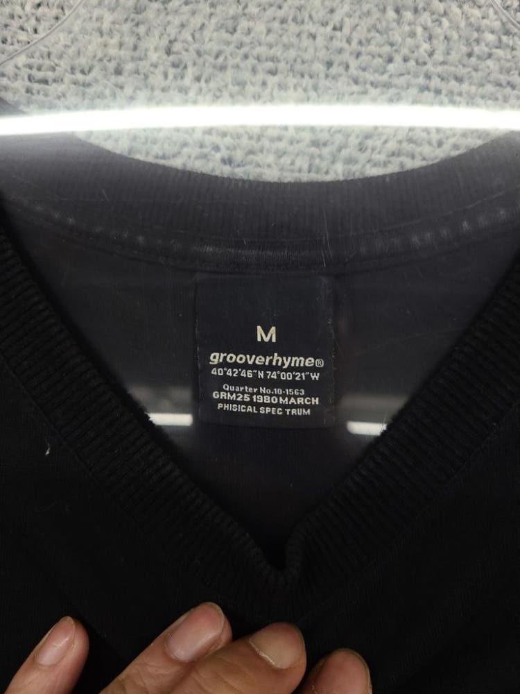 그루브라임 블랙 반팔티 M 8