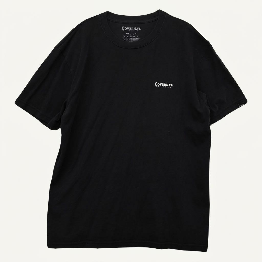 커버낫 블랙 로고 반팔티 MEDIUM 1