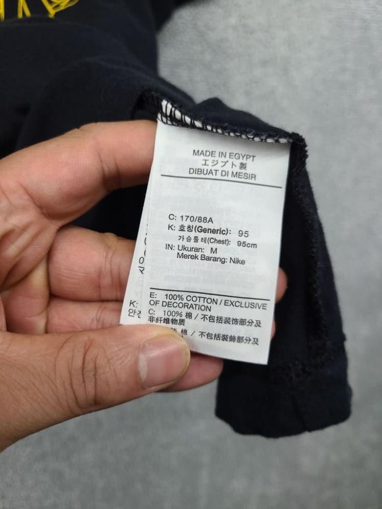 나이키 프린팅 블랙 반팔티 M 10