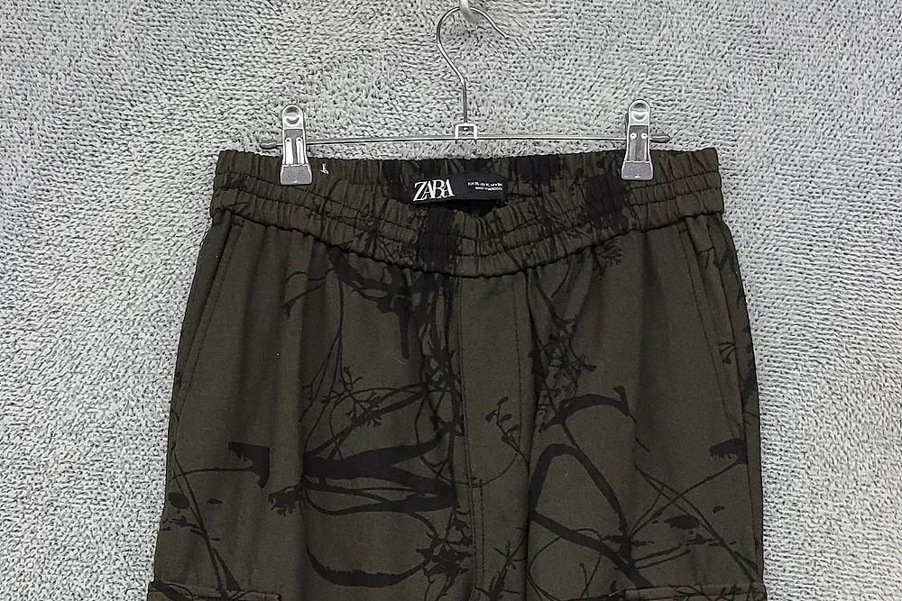 자라 카키 카고 바지 XL 5