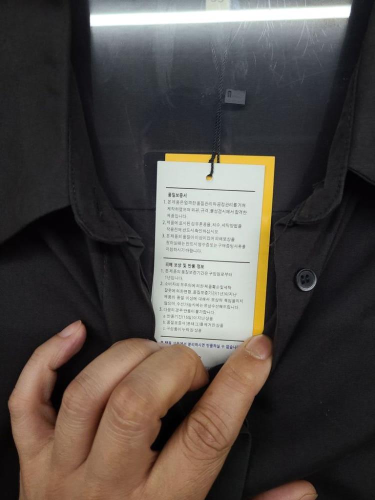 셀렙샵 블랙 레이온 셔츠 55 10