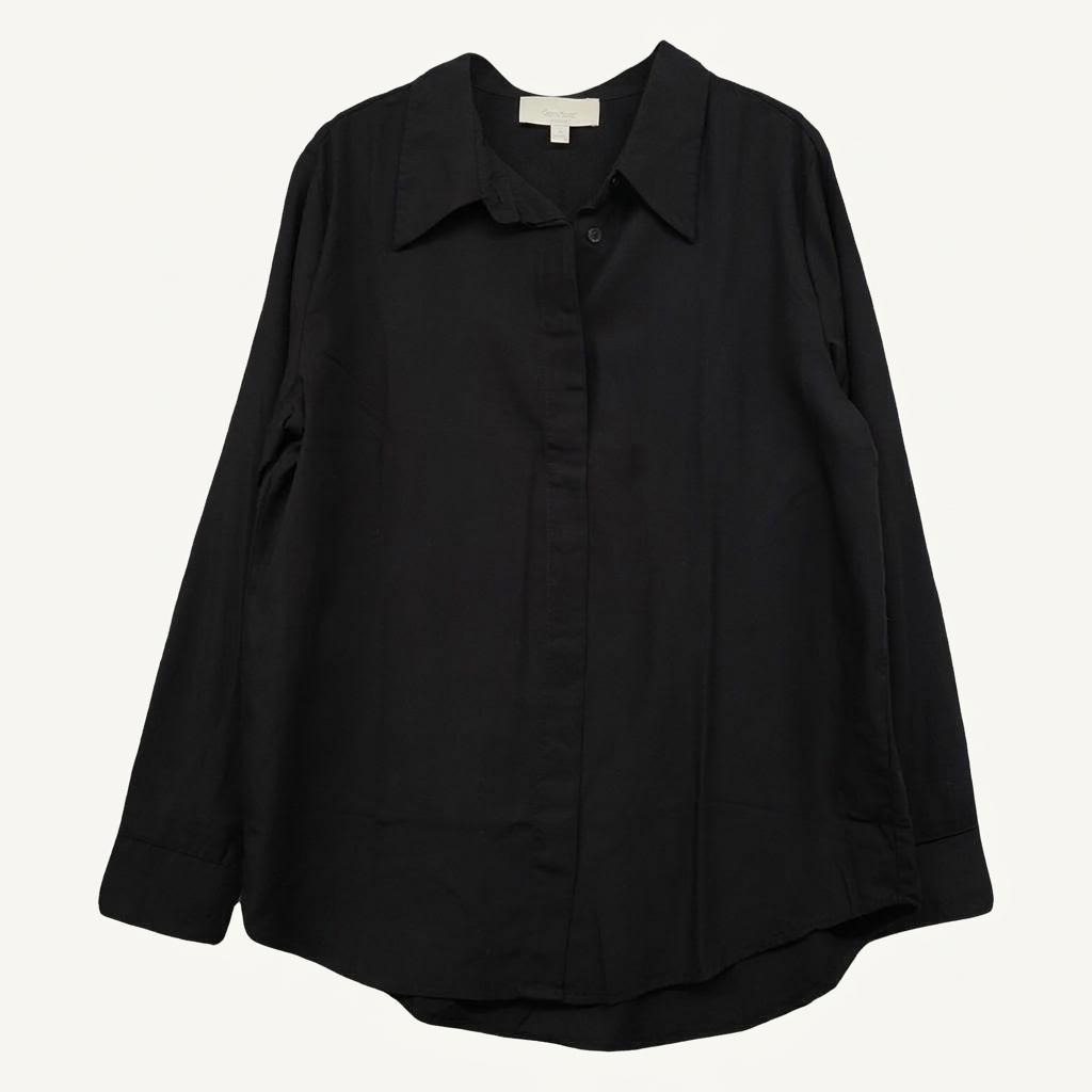 셀렙샵 블랙 레이온 셔츠 55 1
