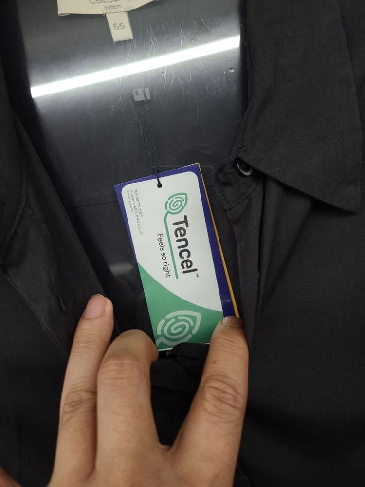 셀렙샵 블랙 레이온 셔츠 55 10