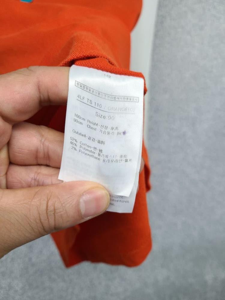 루이까스텔 오렌지 골프 기능성 긴팔 카라티 90 10