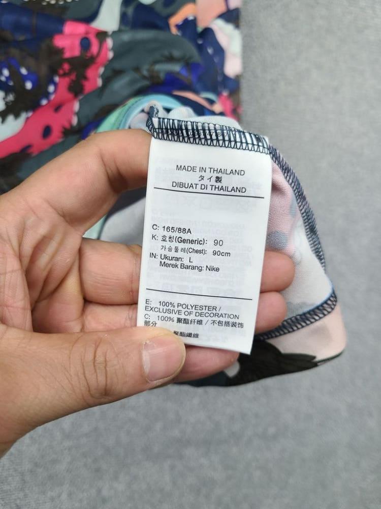 나이키 빈티지 패턴 크롭 오버핏 반팔티 L 10