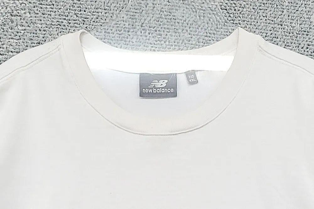 뉴발란스 화이트 로고 박스핏 반팔티 110(XXL) 7