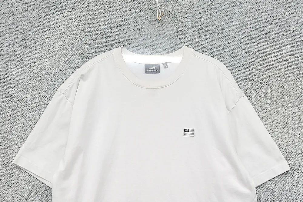 뉴발란스 화이트 로고 박스핏 반팔티 110(XXL) 5