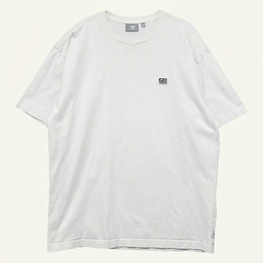 뉴발란스 화이트 로고 박스핏 반팔티 110(XXL) 1