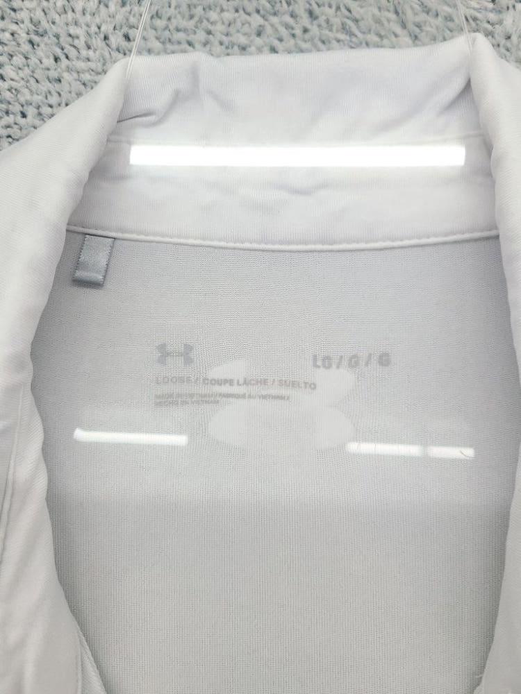 언더아머 화이트 트레이닝 반팔 카라티 LG 9