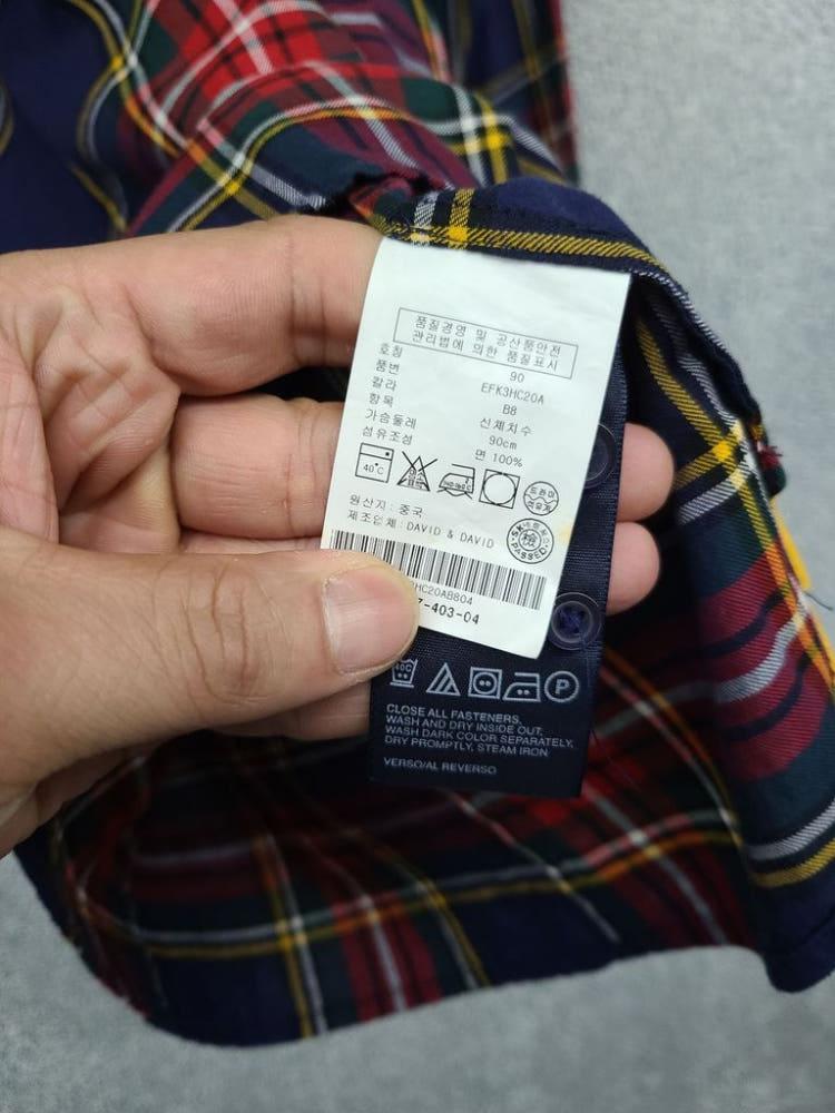 타미힐피거 체크 네이비 셔츠 4 10