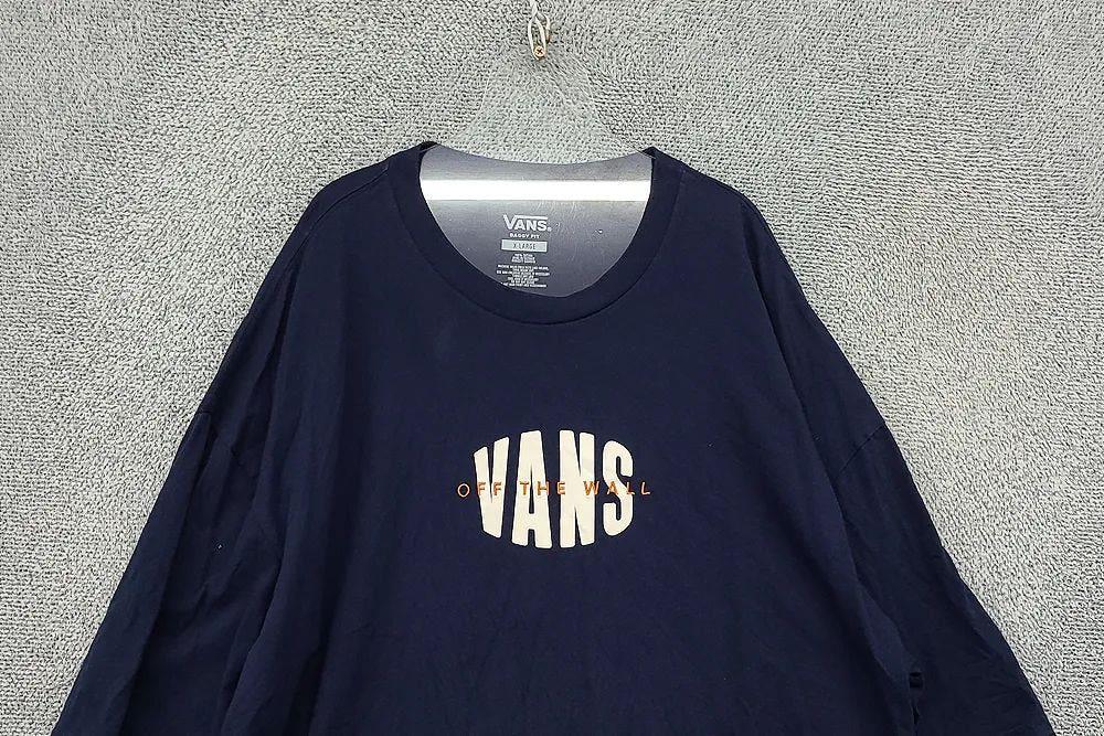 반스 프린팅 네이비 반팔티 X-LARGE 5
