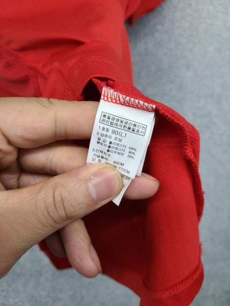 노스페이스 레드 등산 기능성 반팔티 L/90 10