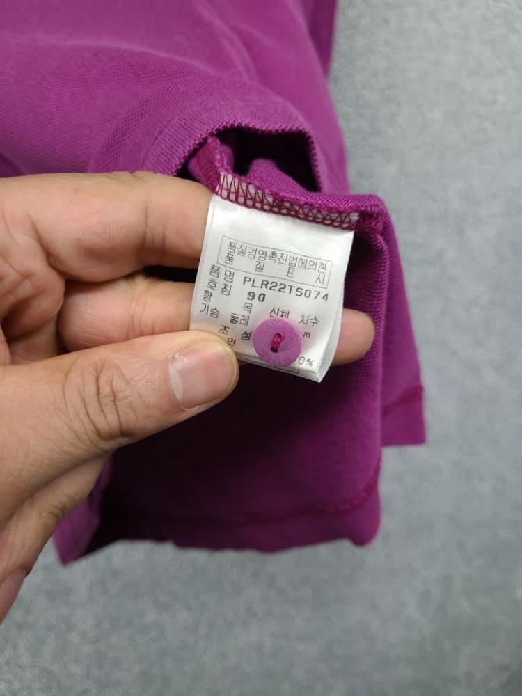 핑 퍼플 골프 반팔 카라티 90 10
