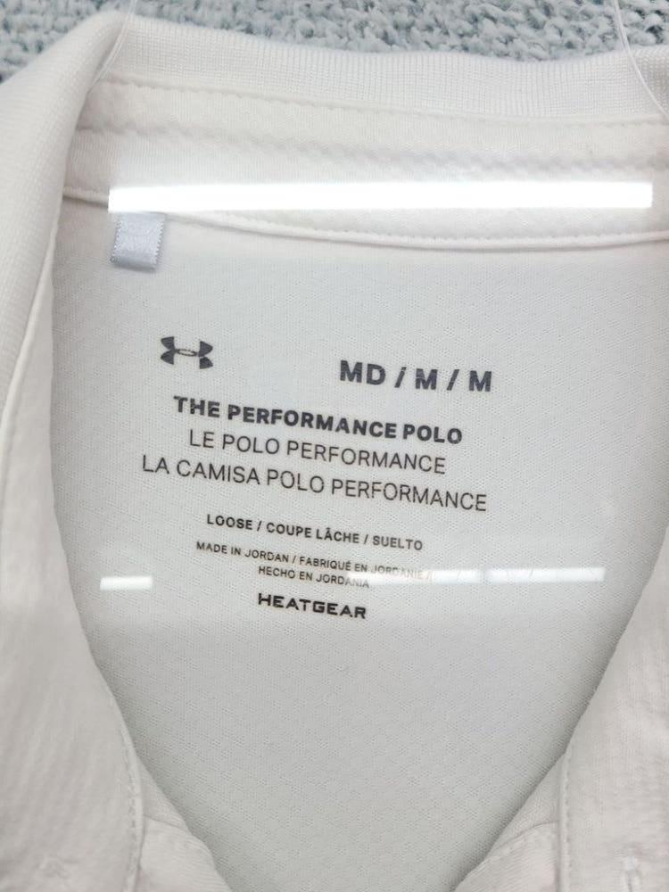 언더아머 화이트 기능성 트레이닝 반팔 카라티 MD / M / M 9