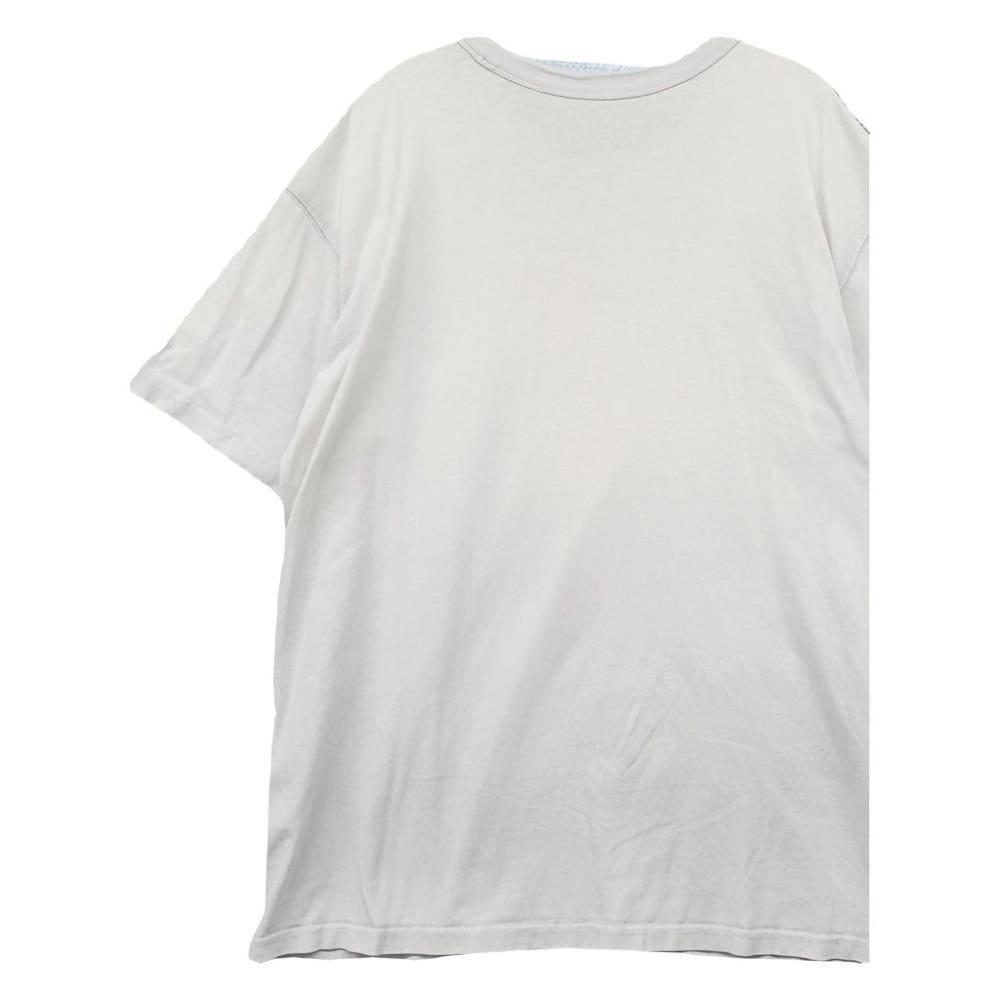 나이키 센터 자수 로고 화이트 반팔티 XL 4