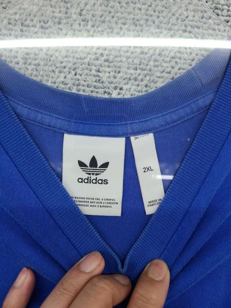 아디다스 프린팅 블루 반팔티 2XL 9