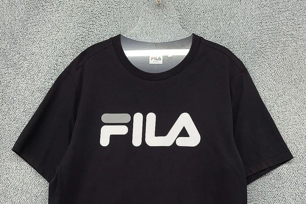 휠라 프린팅 블랙 반팔티 X-LARGE 5