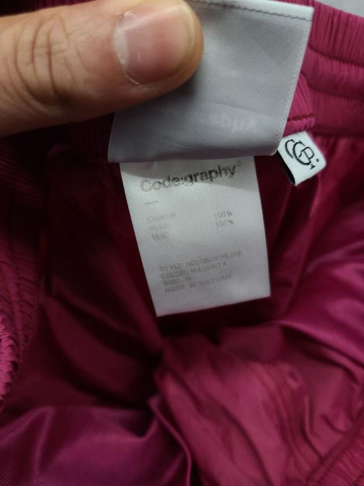 코드그라피 퍼플 포켓 나일론 카고 바지 M 9