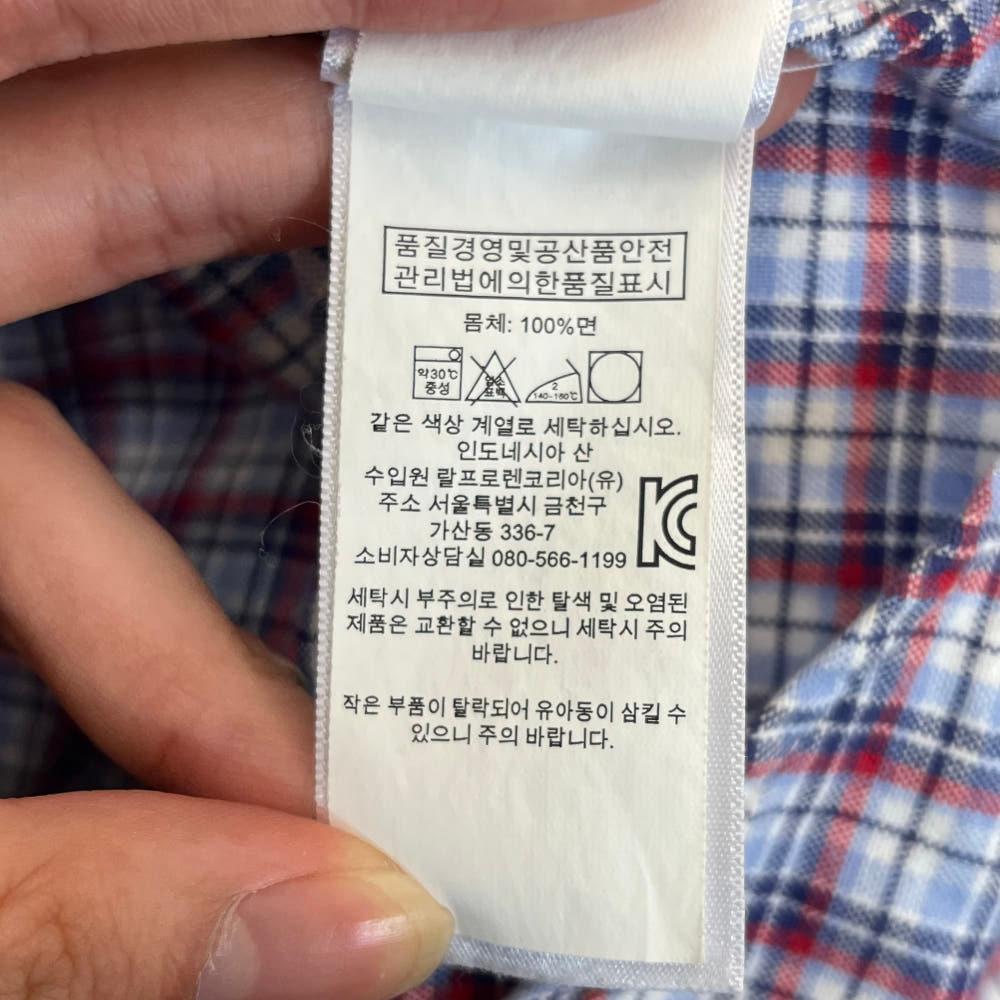 폴로랄프로렌 주니어 체크 셔츠 XL(18~20Y) 6