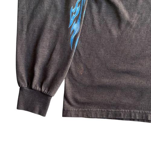 [100] Harley Davidson Blue Flame Long Sleeve 7