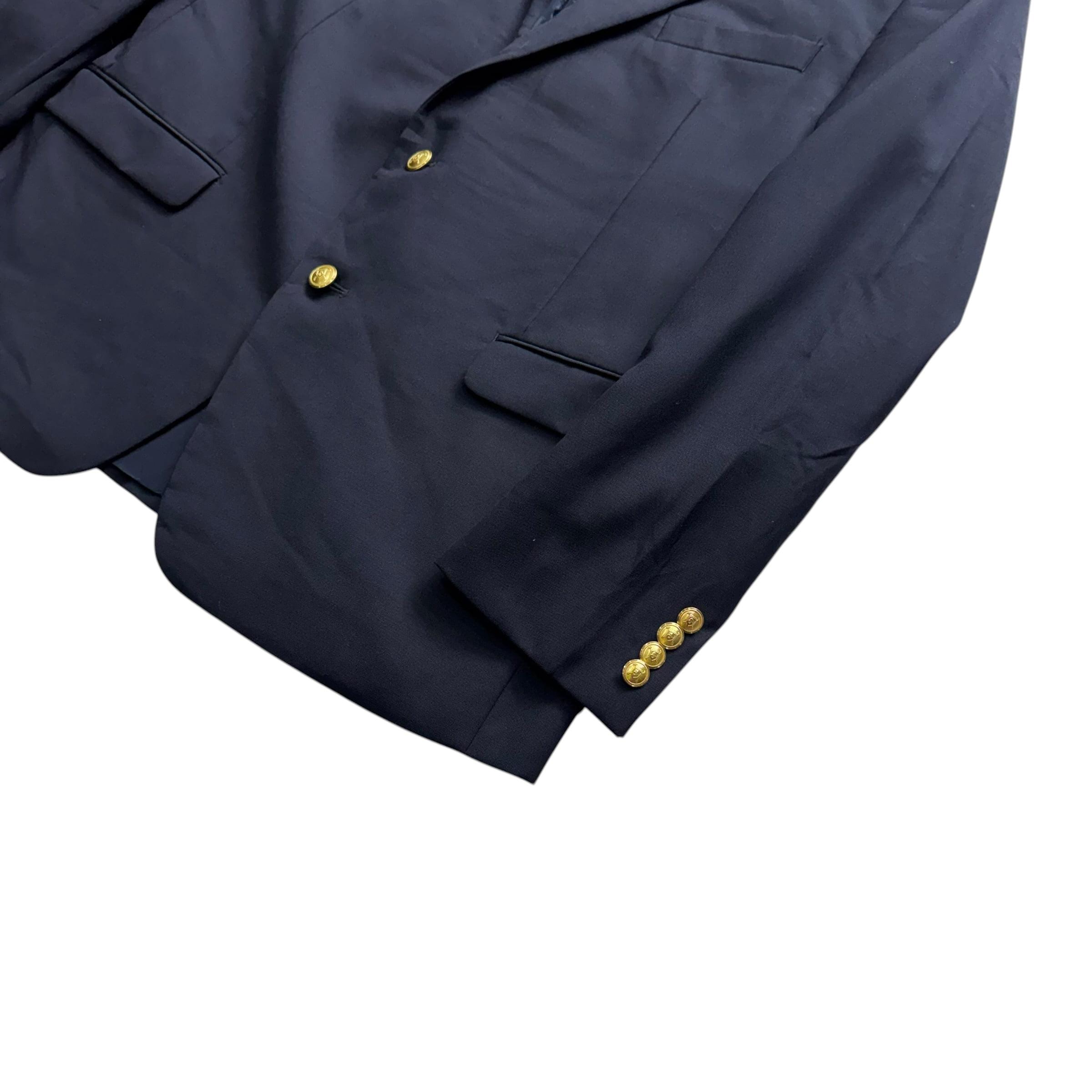 [44R] Ralph Lauren Gold Button Blazer [6] 10