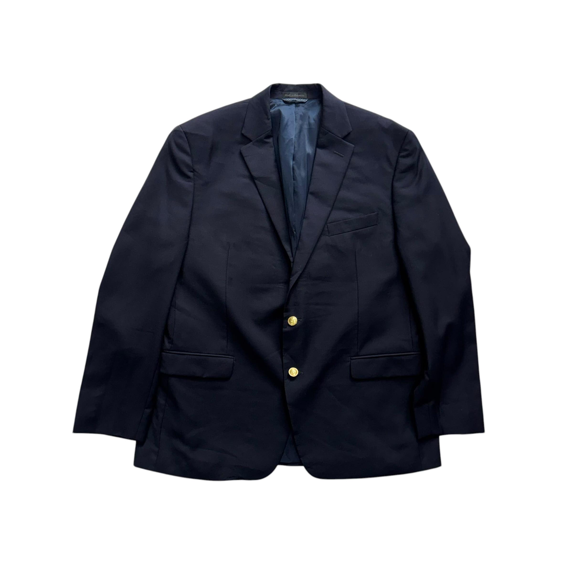 [44R] Ralph Lauren Gold Button Blazer [6] 8