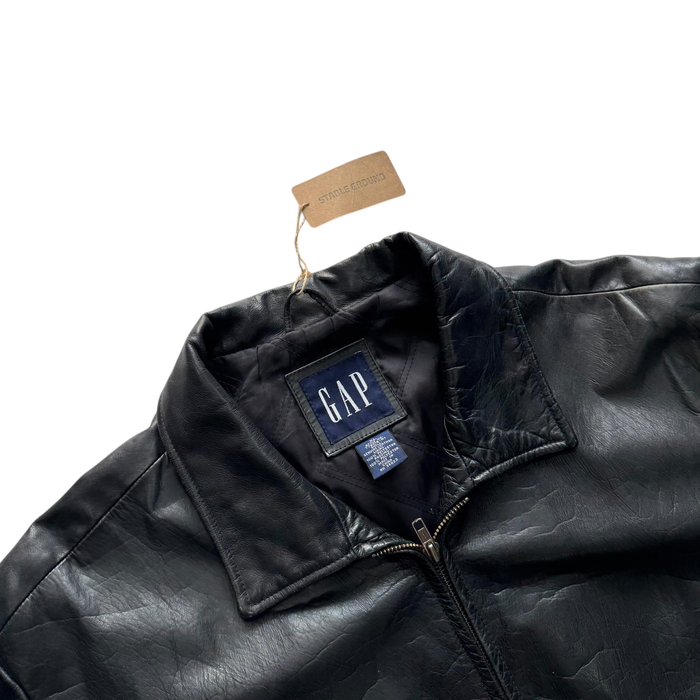 [105~110] OLD GAP Leather Jacket 8