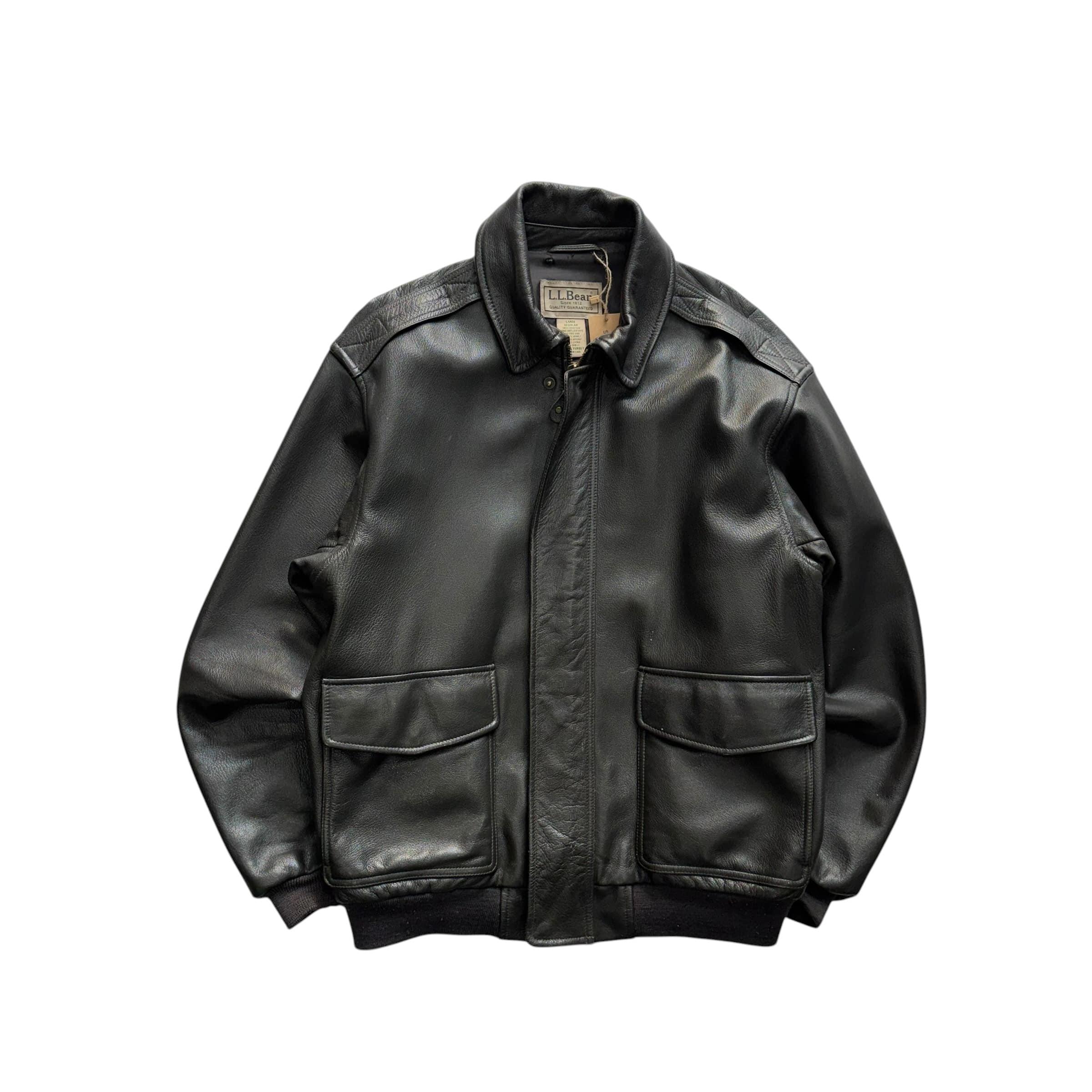 [105] LL Bean A2 Bomber Leather Jacket 9