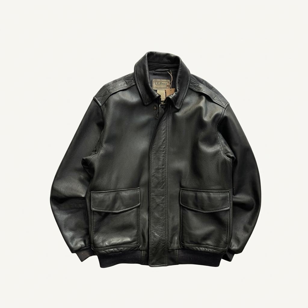 [105] LL Bean A2 Bomber Leather Jacket 1