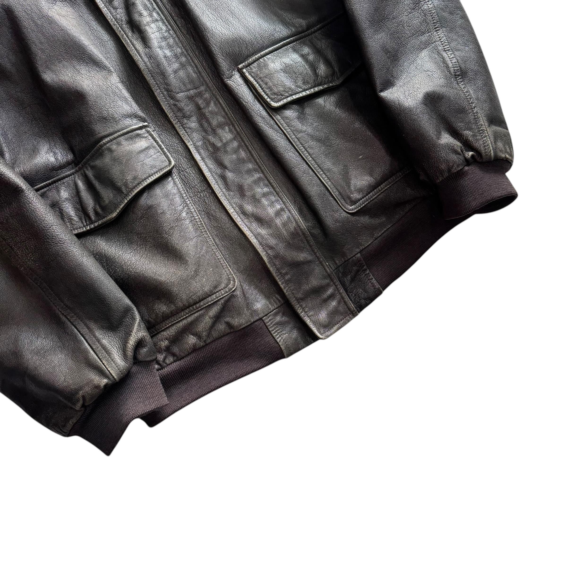 [110] LL Bean A2 Bomber Leather Jacket 11