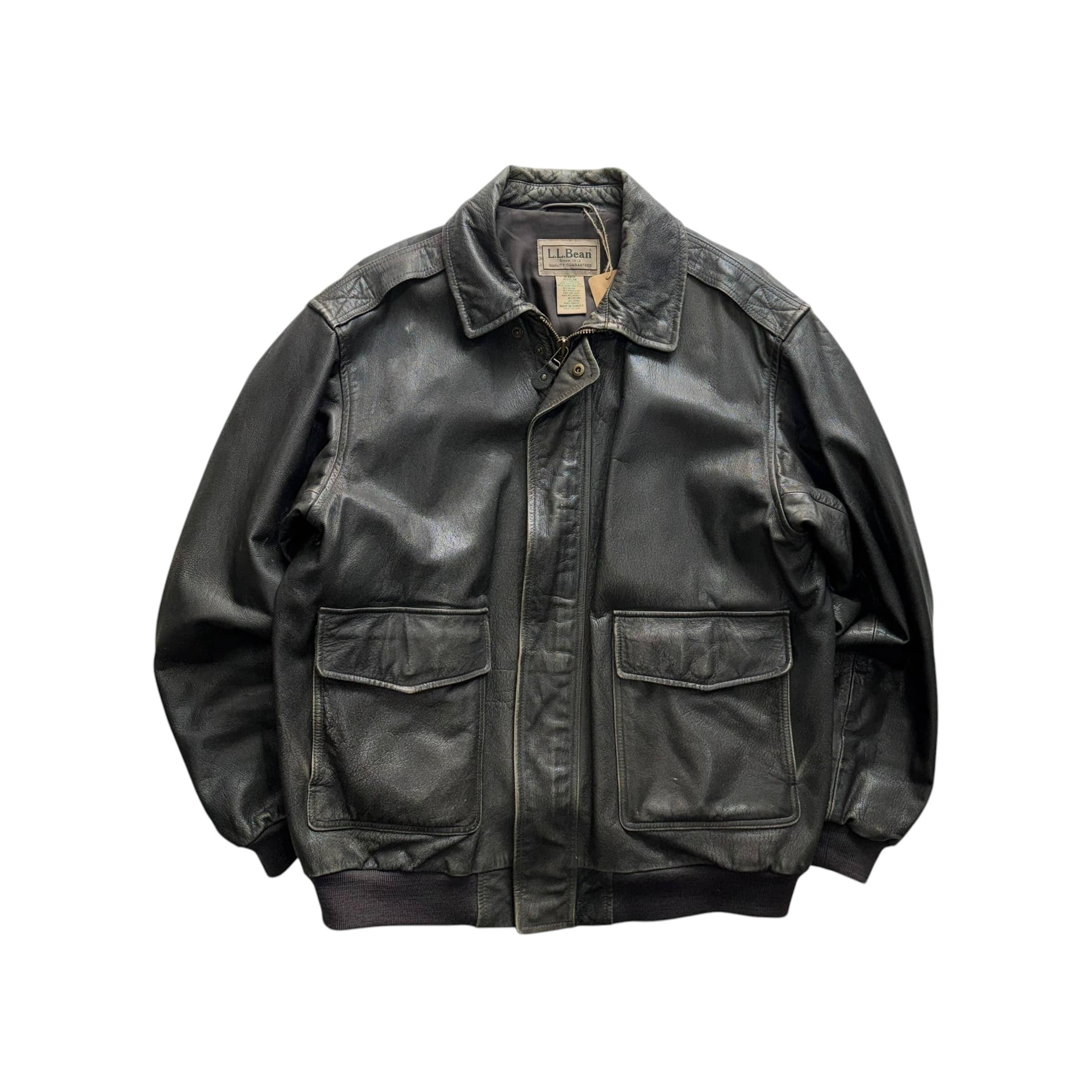 [110] LL Bean A2 Bomber Leather Jacket 8