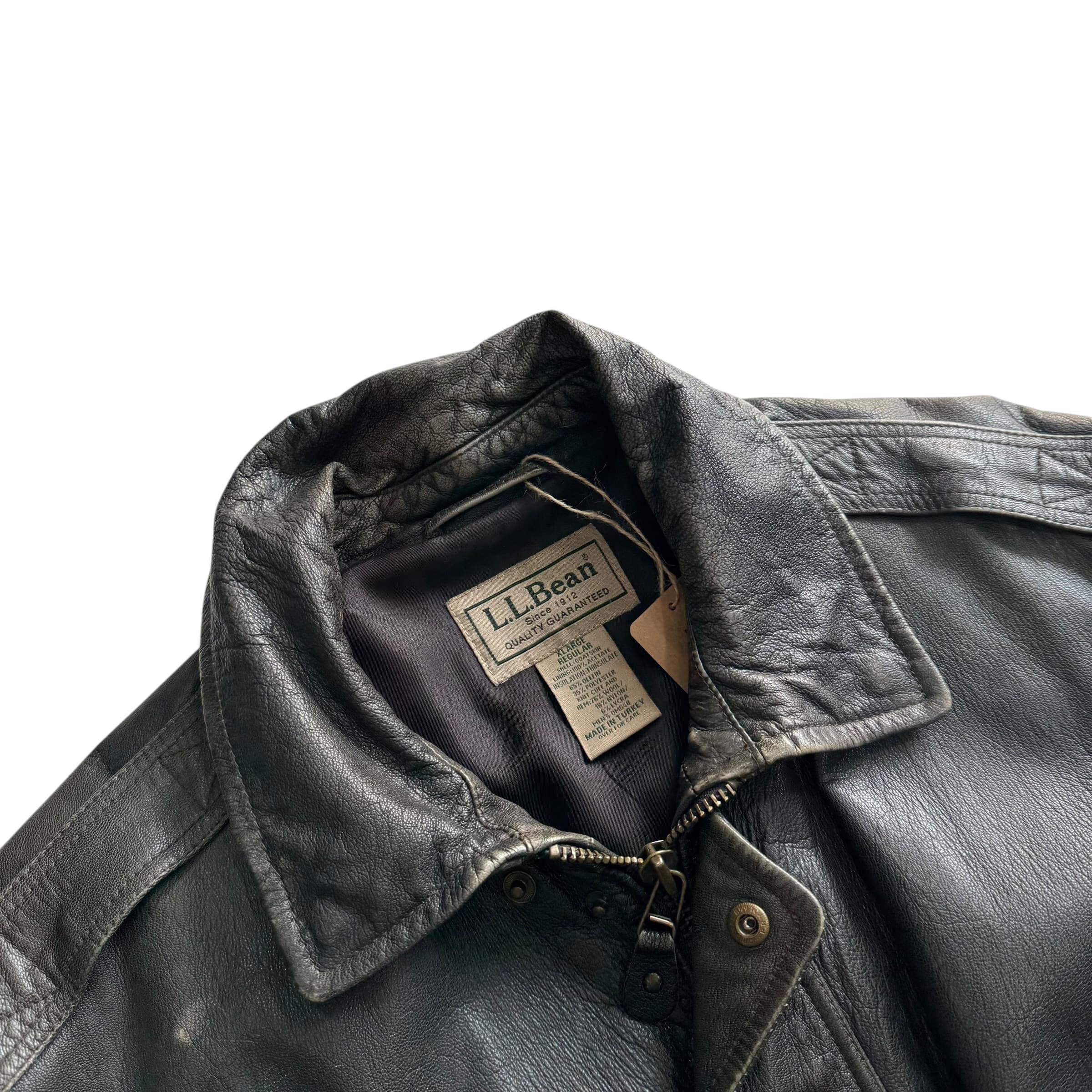 [110] LL Bean A2 Bomber Leather Jacket 10
