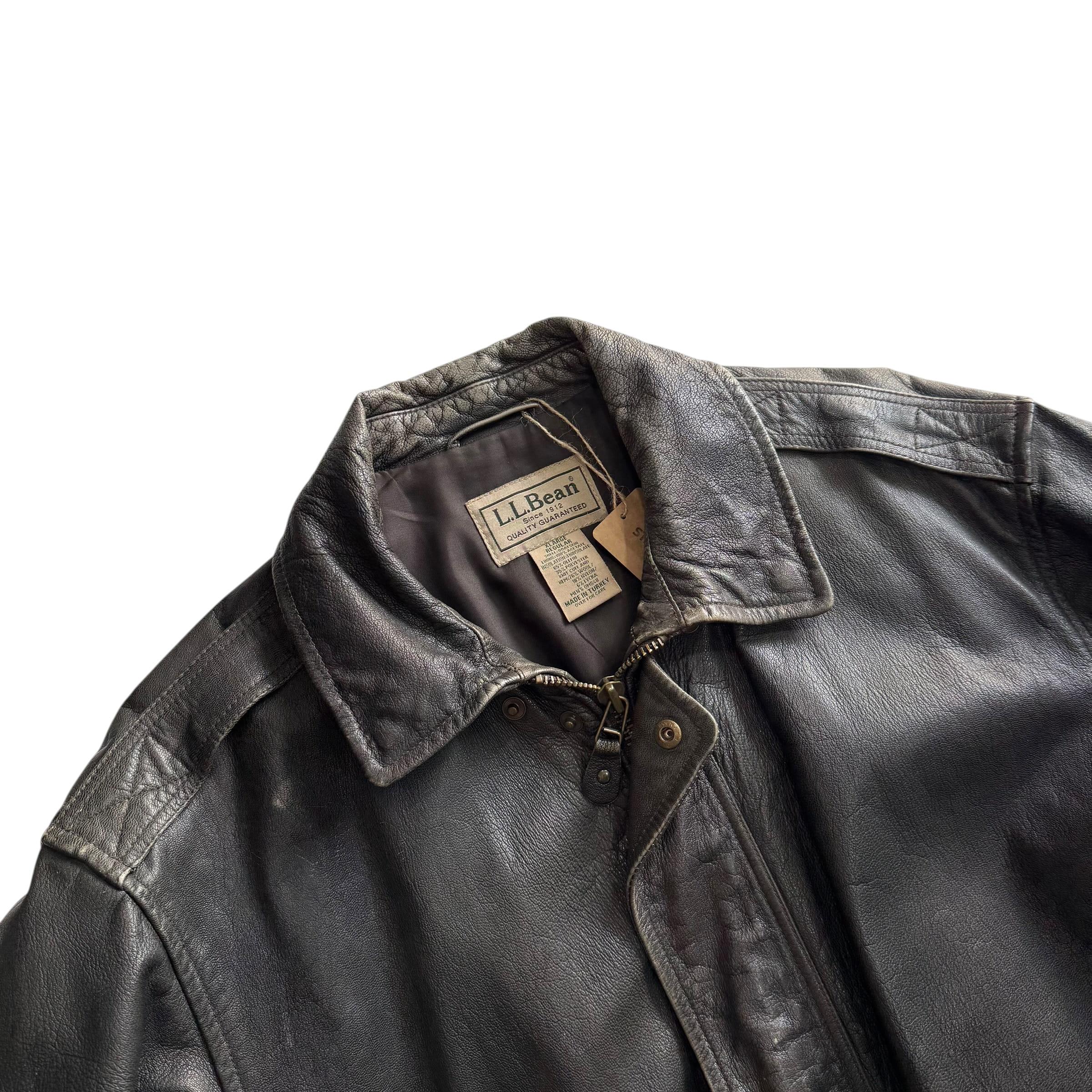 [110] LL Bean A2 Bomber Leather Jacket 9