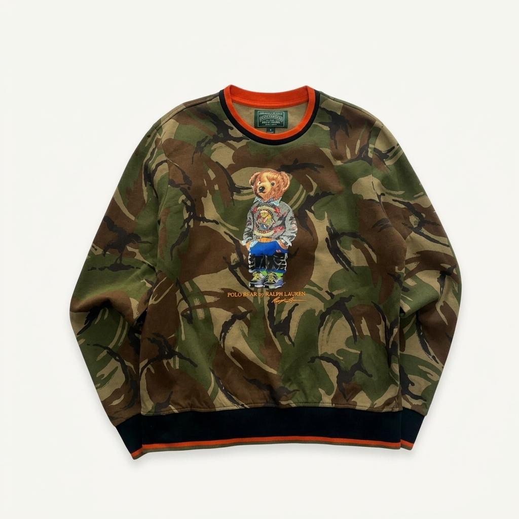 [95~100] Polo Country Camo Bear Sweatshirt 1