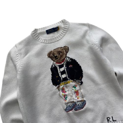 [우먼 XS] Polo Ralph Lauren Bear Crew Neck  Qr Tag 3