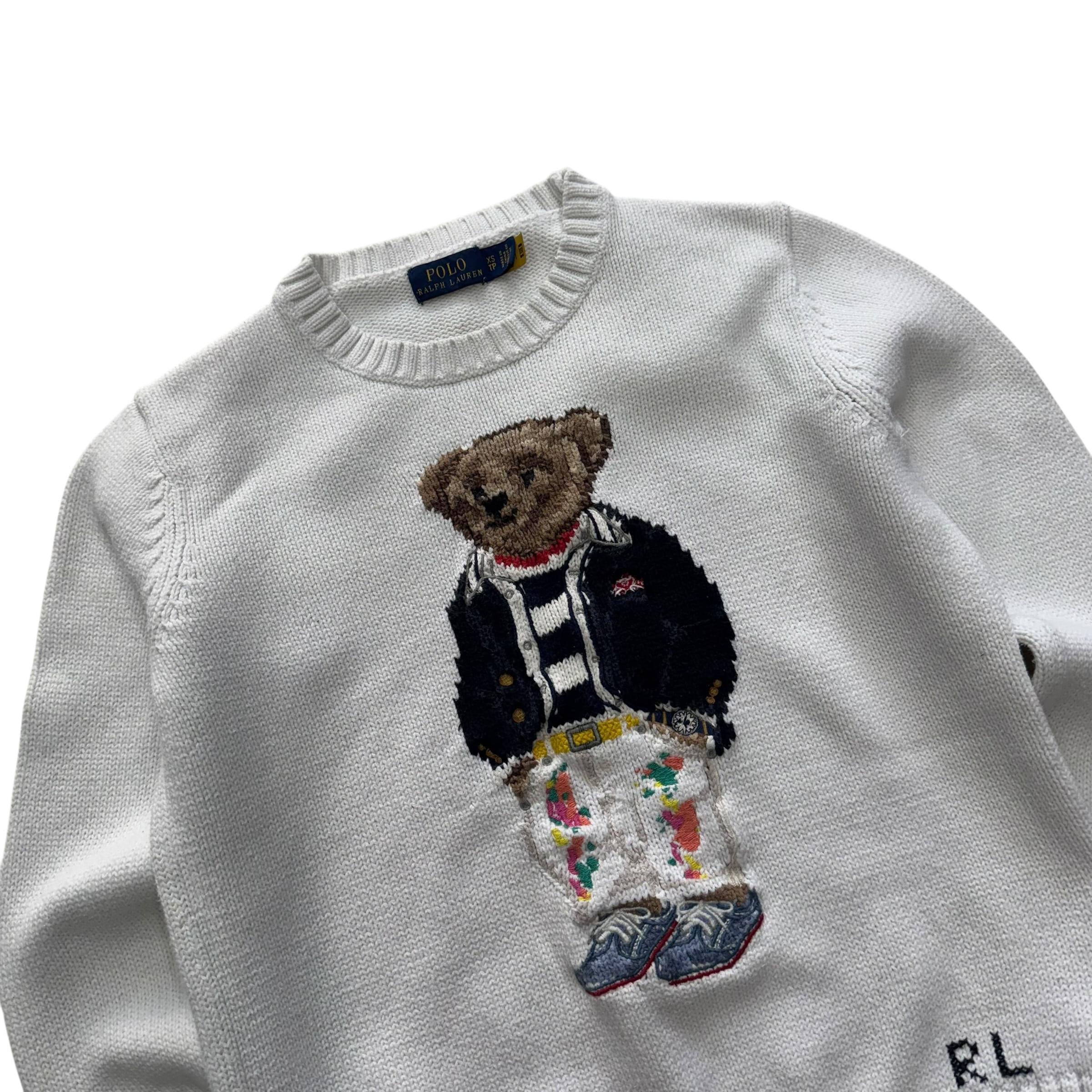[우먼 XS] Polo Ralph Lauren Bear Crew Neck  Qr Tag 9