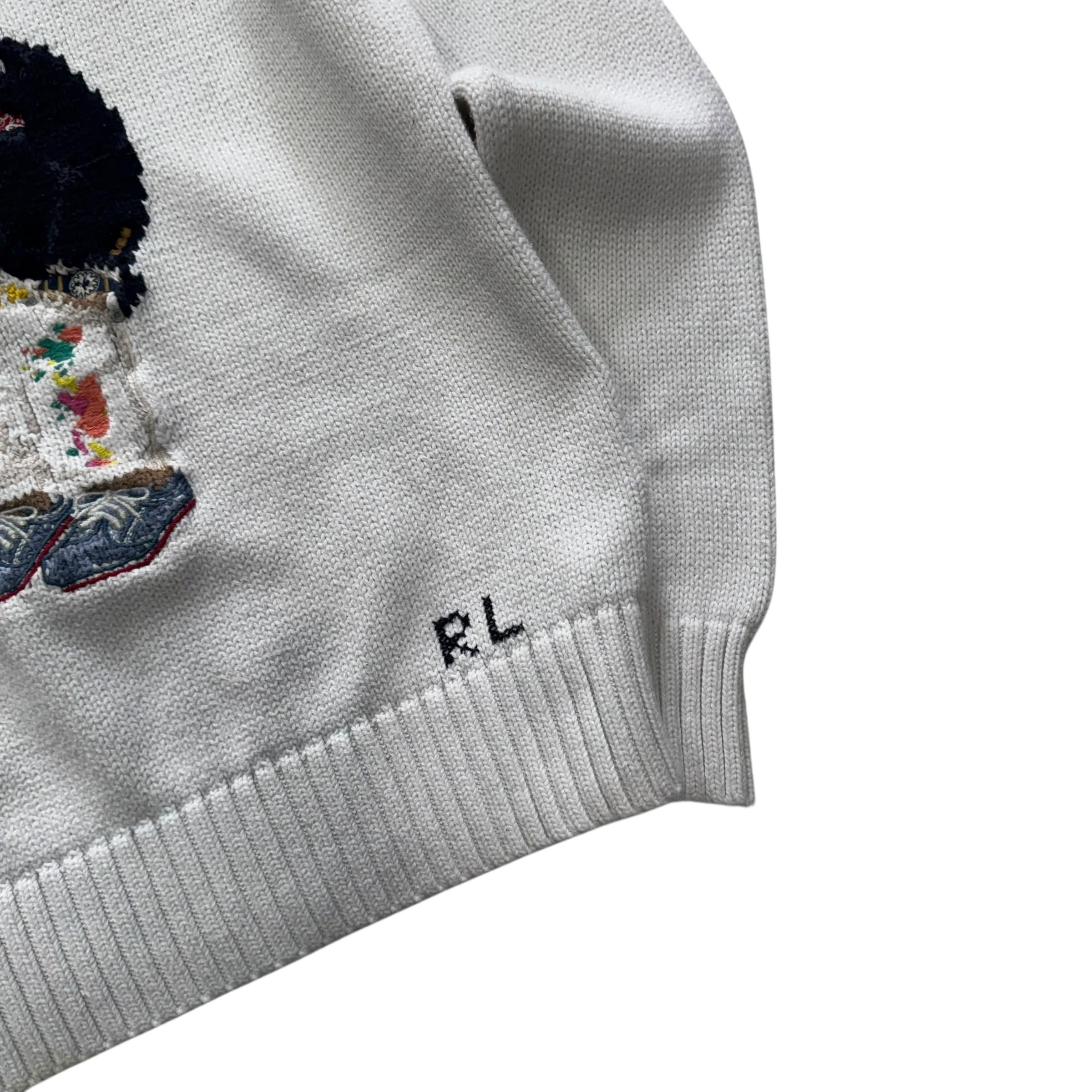 [우먼 XS] Polo Ralph Lauren Bear Crew Neck  Qr Tag 10