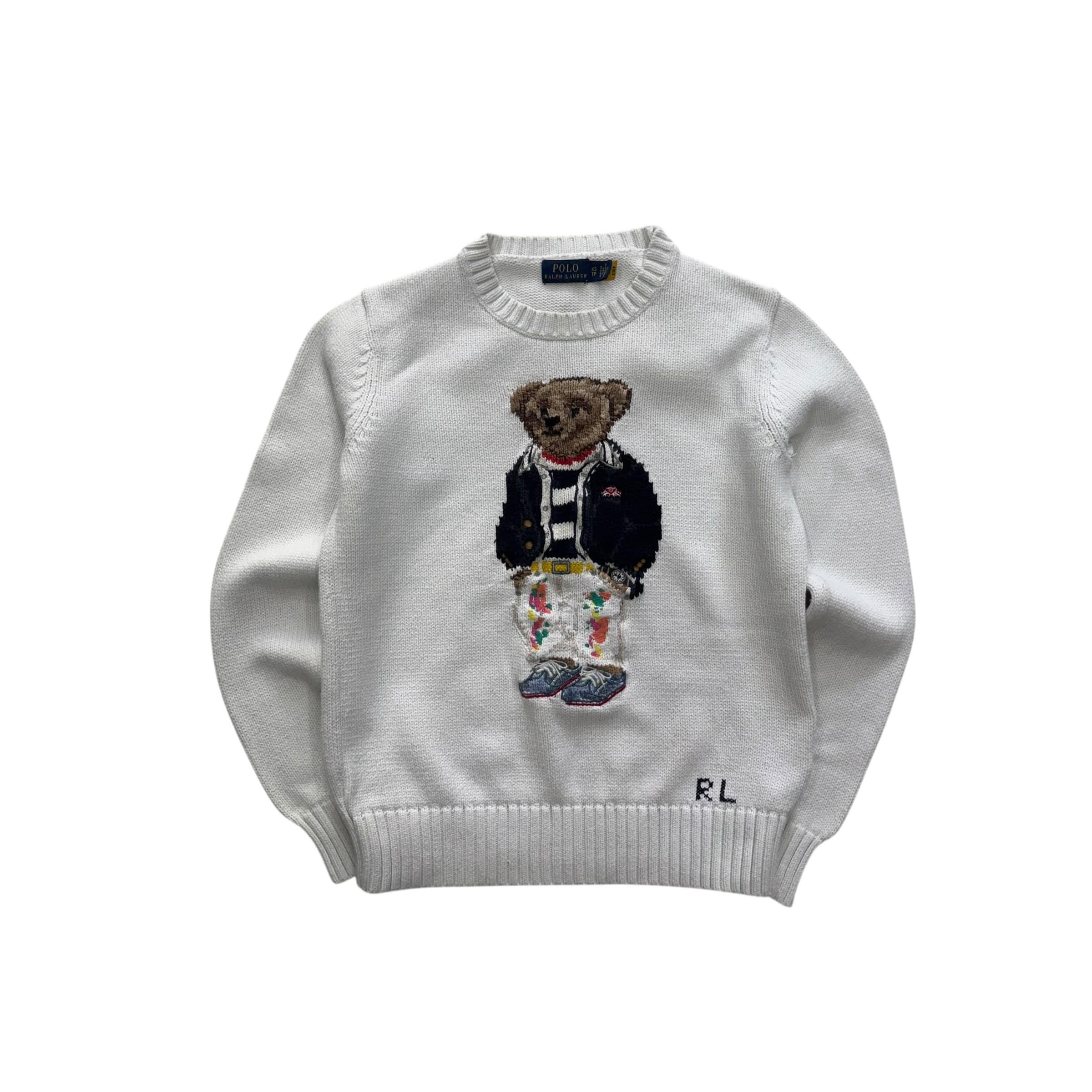 [우먼 XS] Polo Ralph Lauren Bear Crew Neck  Qr Tag 8