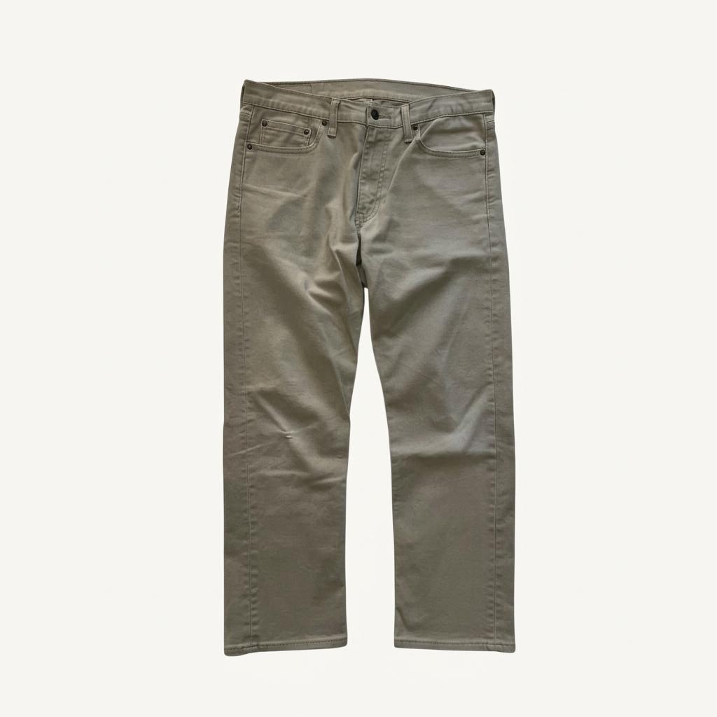 [33] Levis 513 Beige Jeans [lv1205] 1