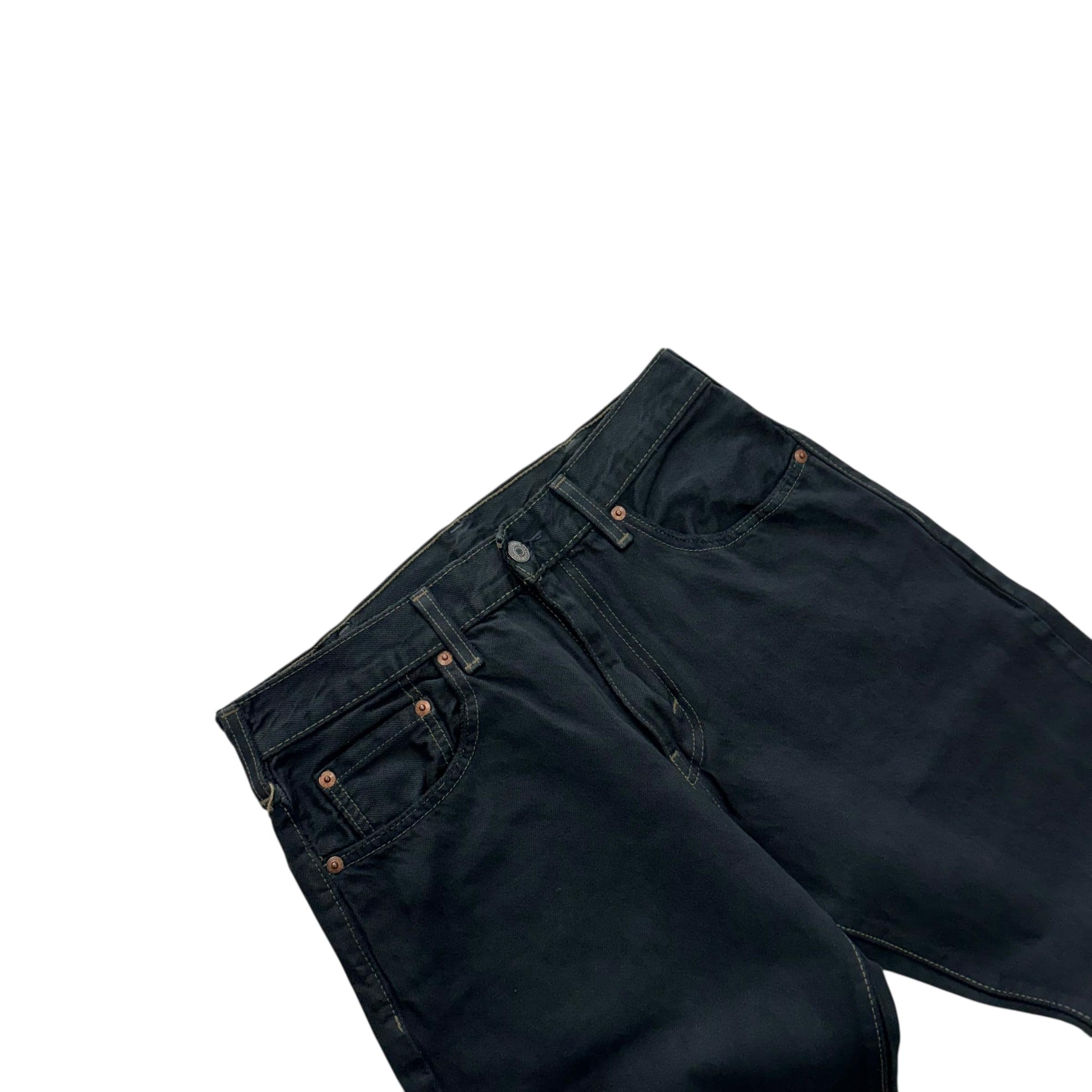 [30] Levis 517 Black Dyed Boot Cut Jeans  [lv1179] 10