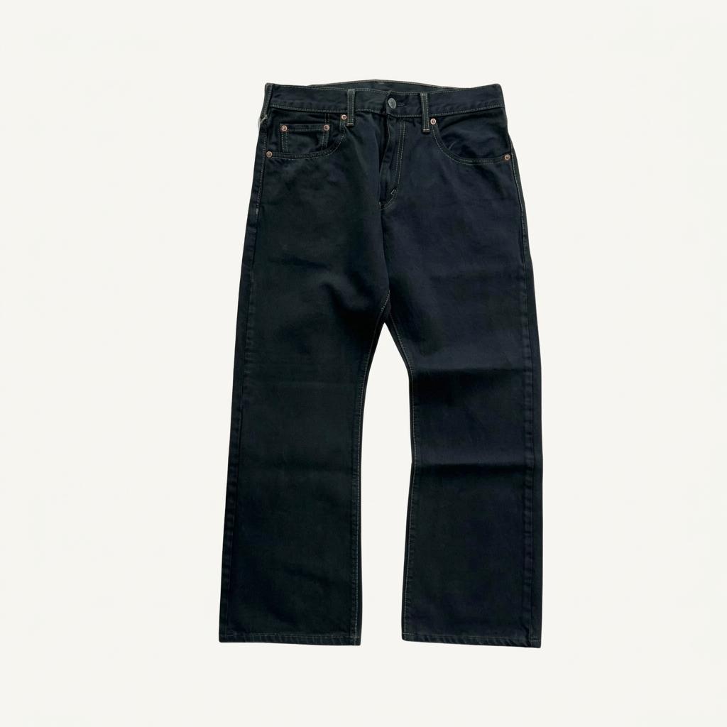 [30] Levis 517 Black Dyed Boot Cut Jeans  [lv1179] 1