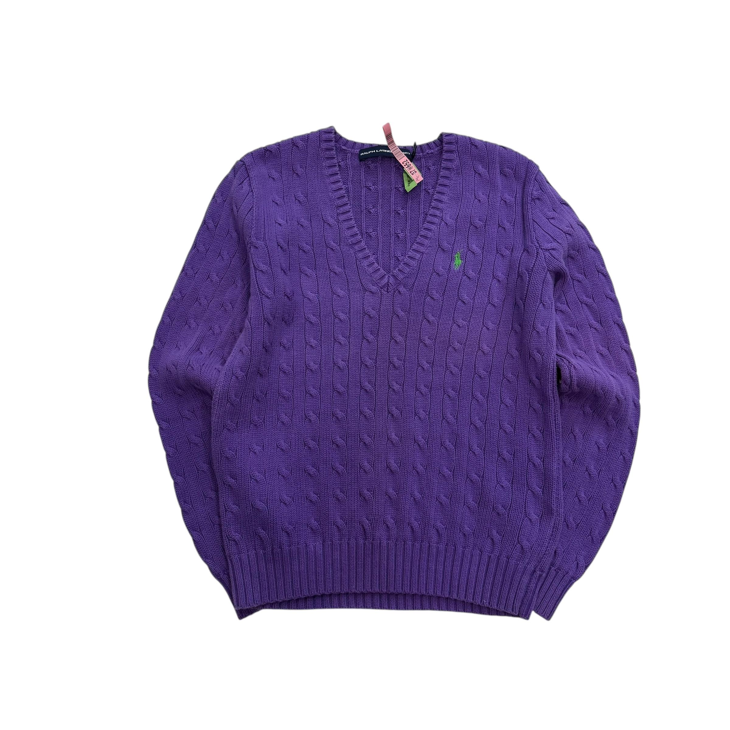 [우먼 L] Polo Ralph Lauren Cable V-neck Sweater 6