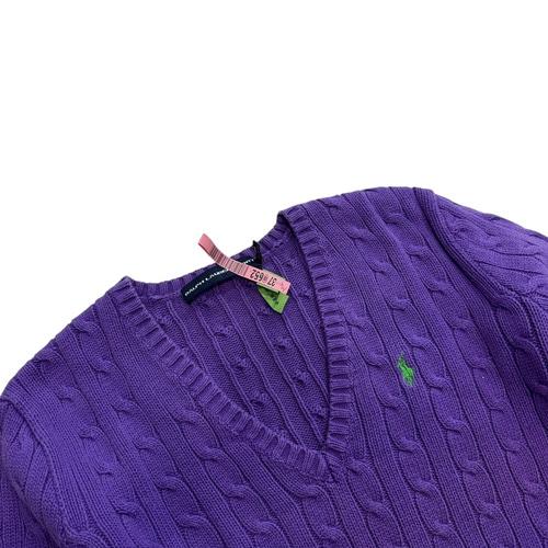 [우먼 L] Polo Ralph Lauren Cable V-neck Sweater 3