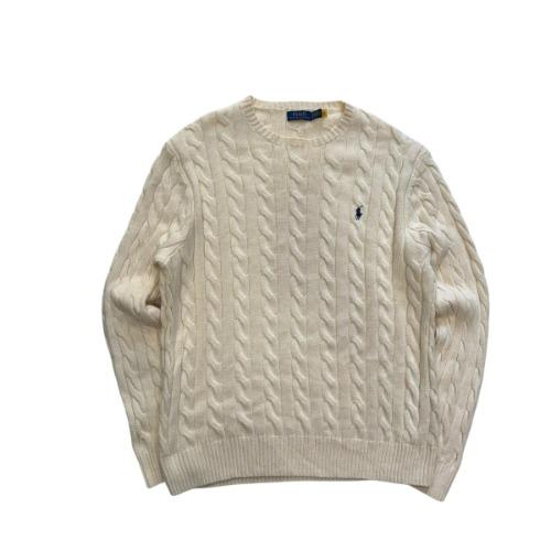 [105~] Polo Ralph Lauren Cable Sweater Qr Tag 2