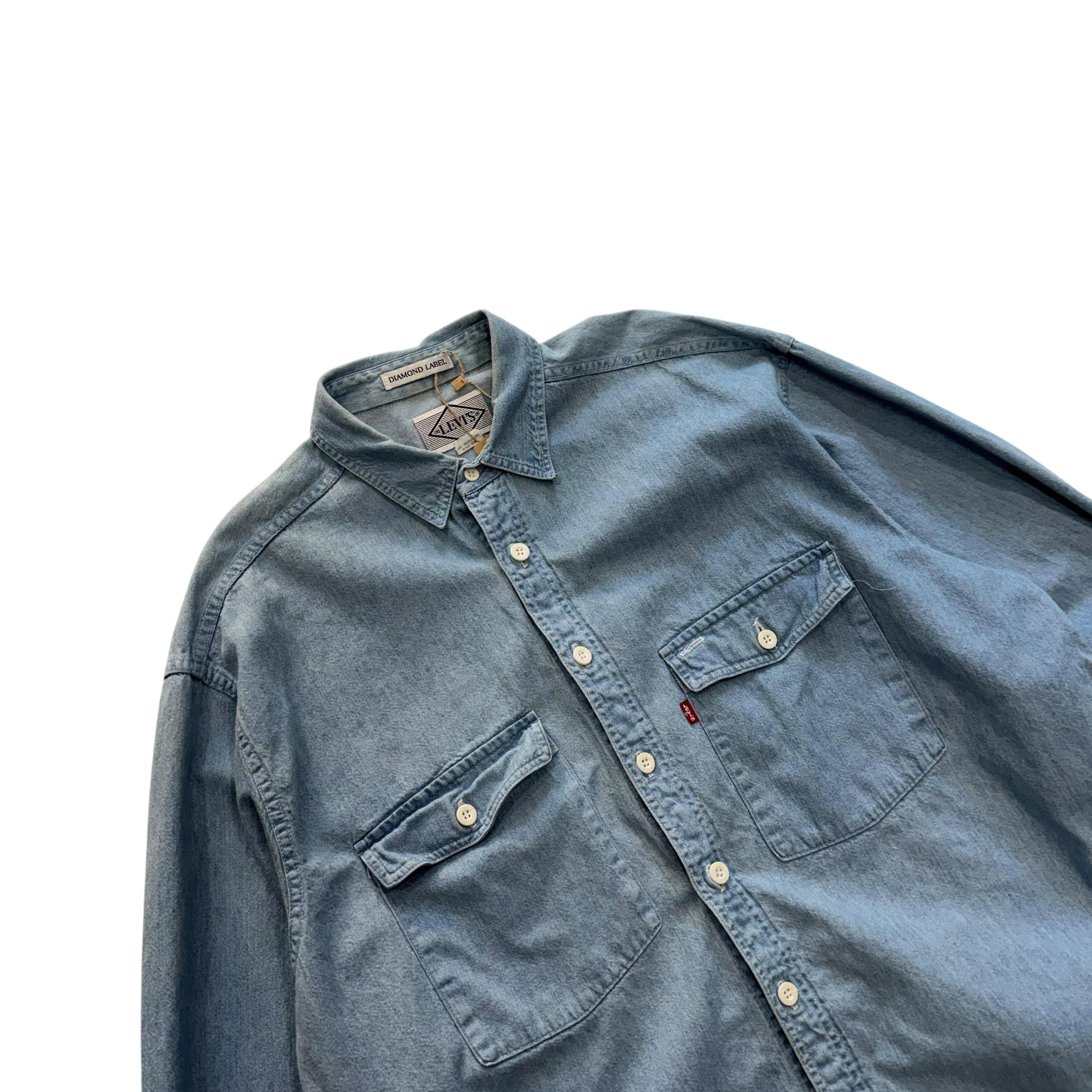 [105] 80's Levis Diamond Label Denim Shirt 9