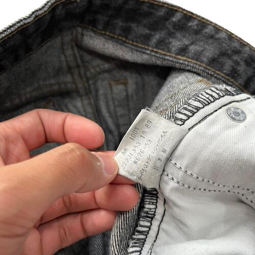 [24.5] 80's Levis 626-5358 Bkack Jeans [LV1043] 6